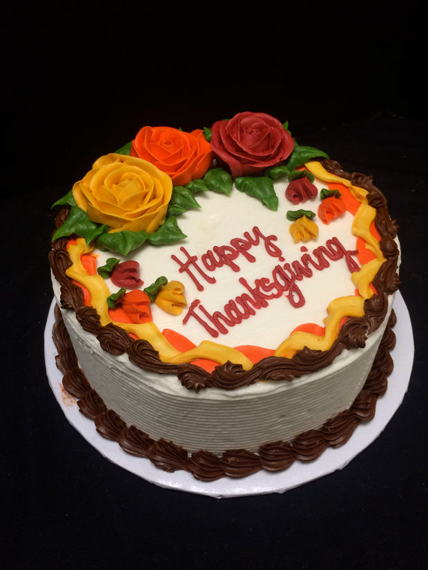 Happy Thanksgiving Party Cake