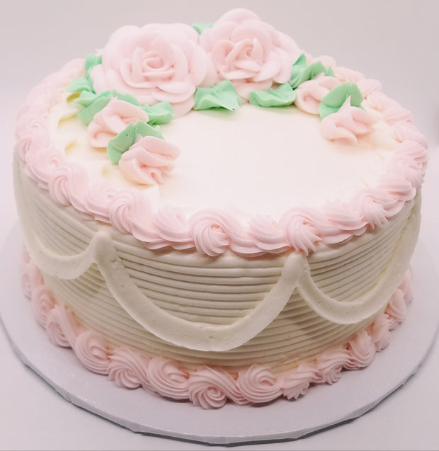 Pink Roses Party Cake