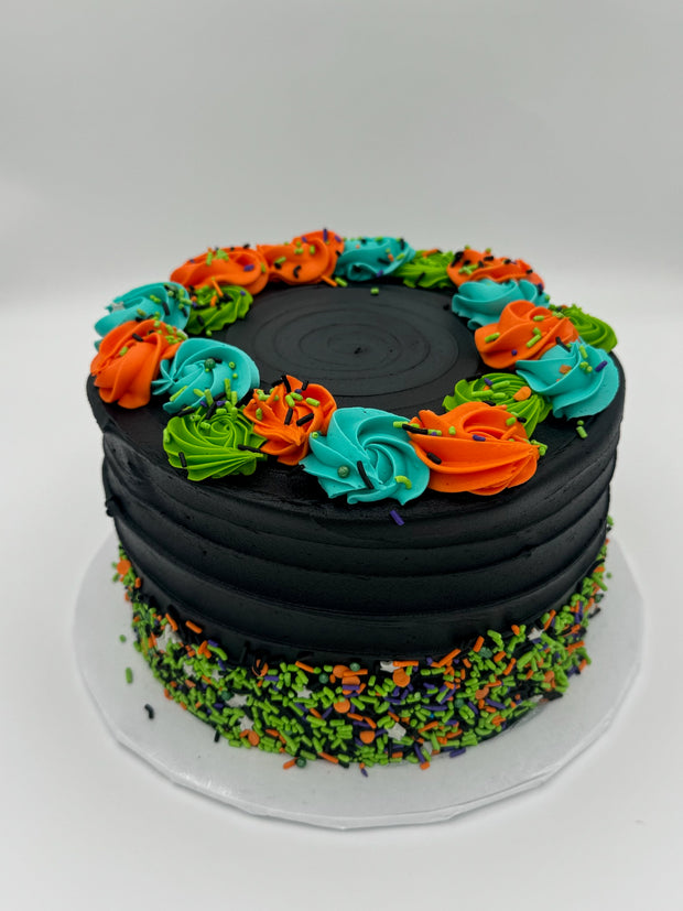 Halloween Rosette Party Cake