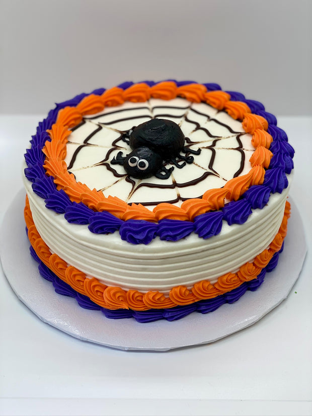 Spider with Spider Web Party Cake