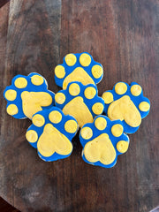 Custom Color Paw Print Holiday Cookies- C056