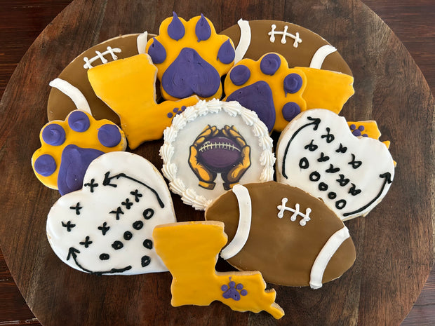 Assorted Purple & Gold Holiday Cookies- C055
