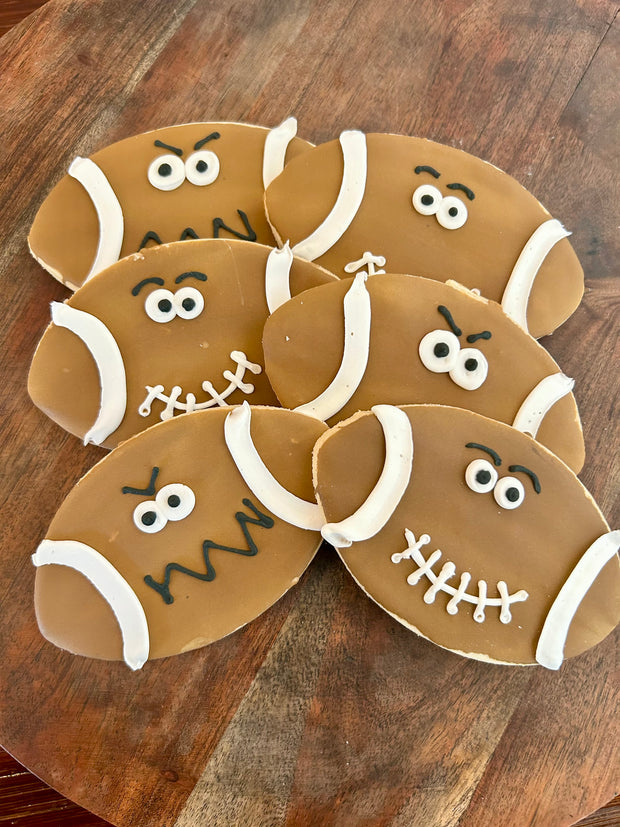 Football Face Holiday Cookies- C053