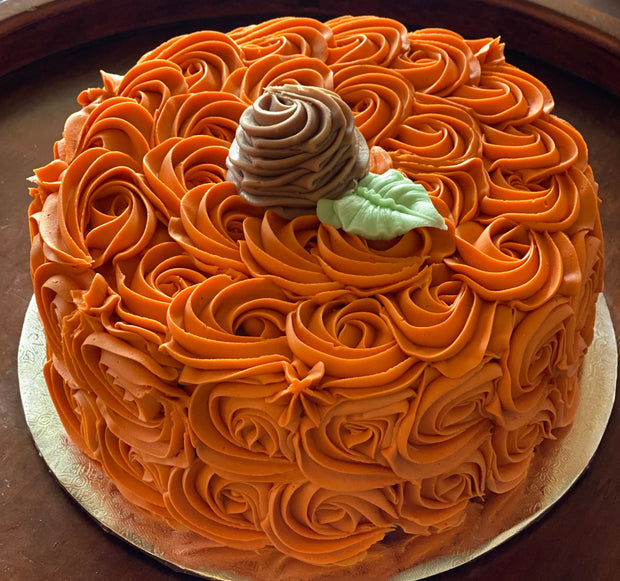 Pumpkin Rosette Party Cake