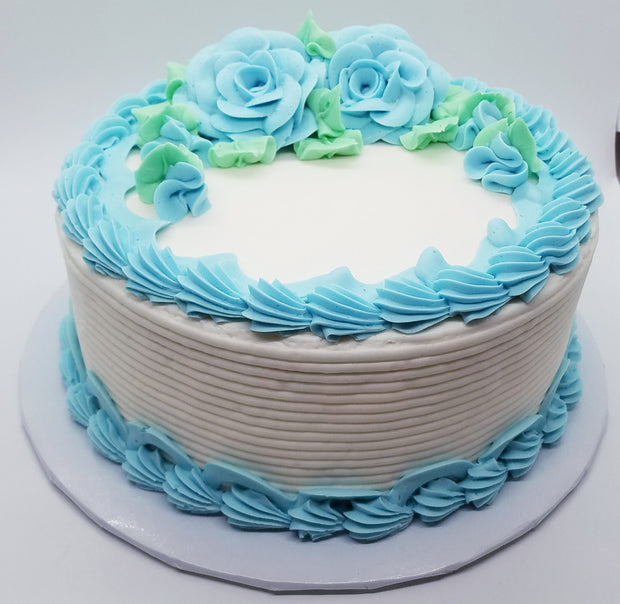 Blue Roses Party Cake