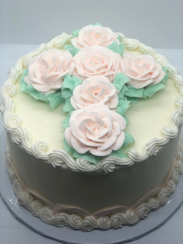 Rose Cross Cake